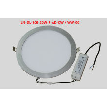 LED Panel down Light 20W 100 To 240v AC,1100 To 1200lm CE ROHS certification,3 years warranty